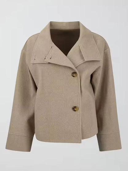 Alma | Damen Kurzmantel Elegant Zweireiher Winter