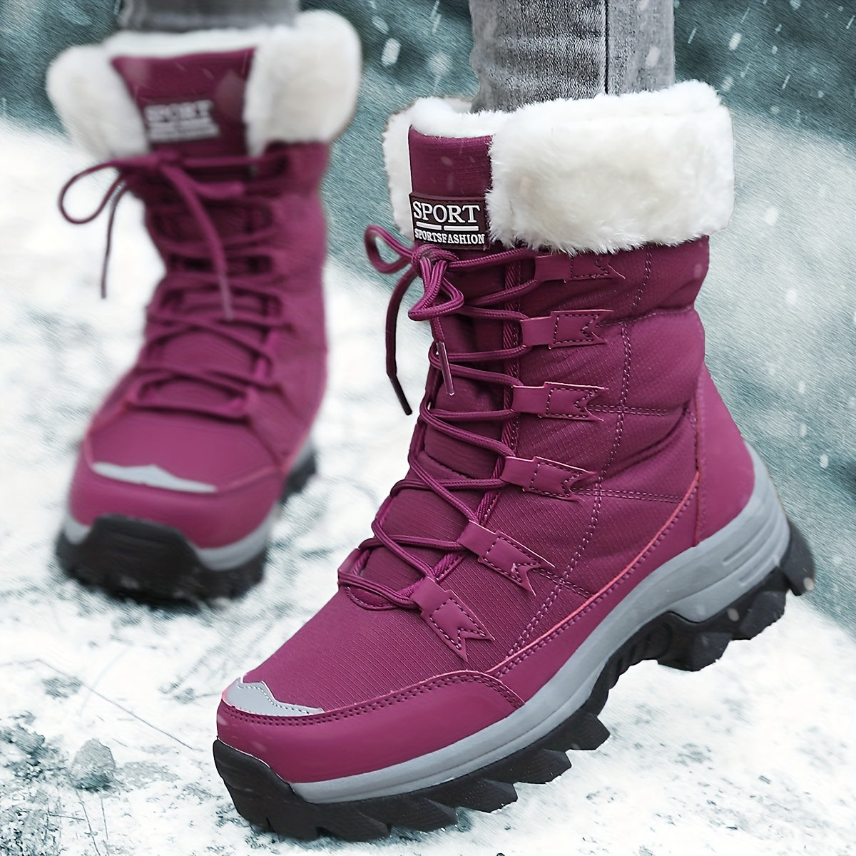 Nienke Warme Winterstiefel für Damen mit robuster Sohle