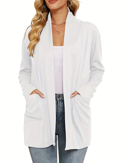 Cosima | Lockerer Damen Cardigan mit Taschen und offenem Schnitt