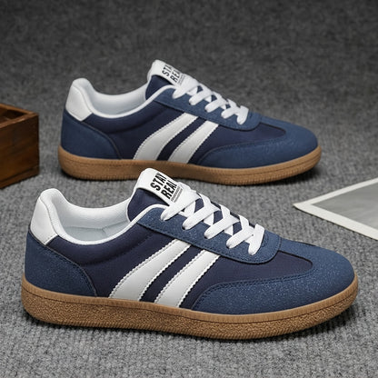 Duncan | Herren Retro-Sneaker mit Streifenmuster und Schnürung