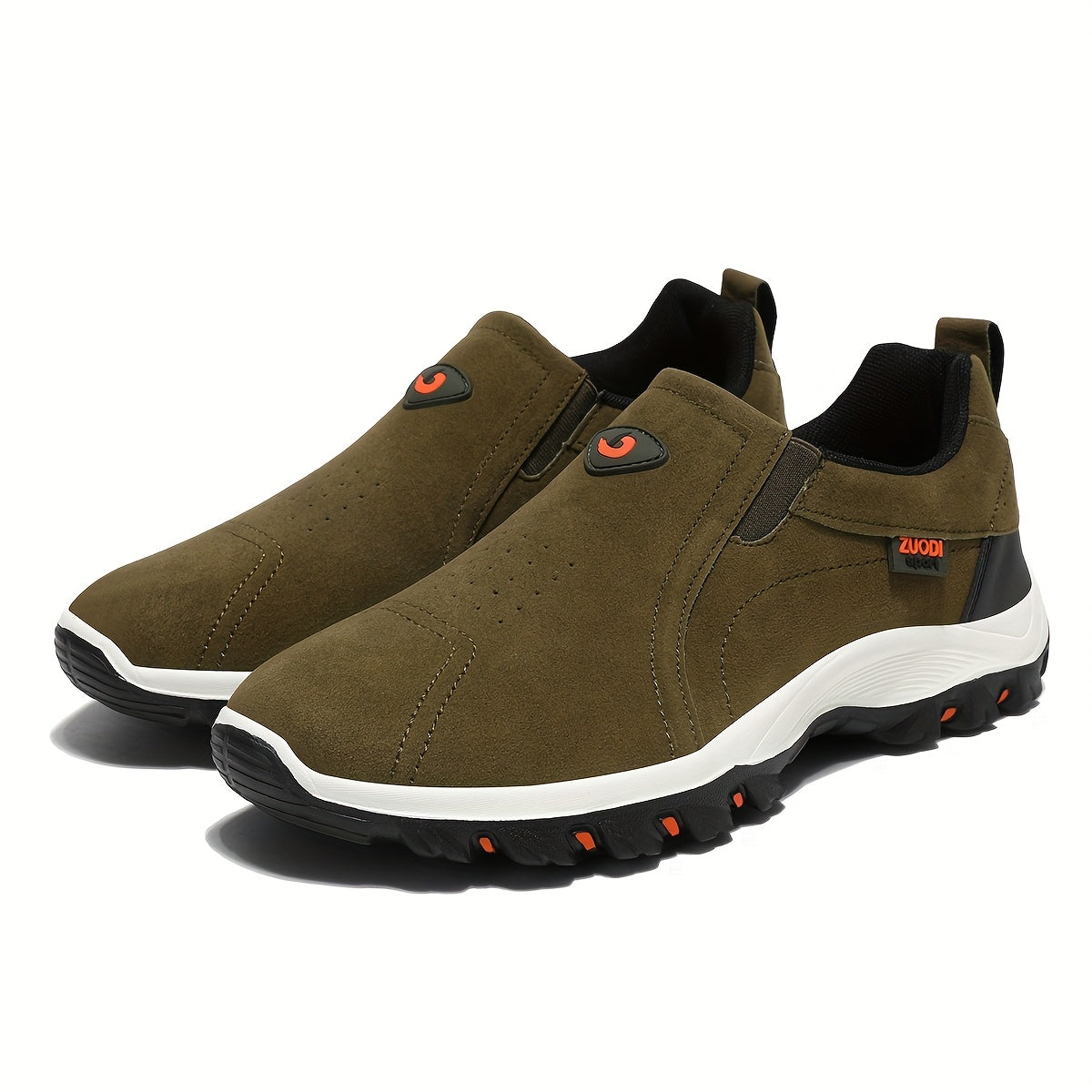 Declan | Herren Slip-On Wanderschuhe mit robuster Profilsohle, Grau