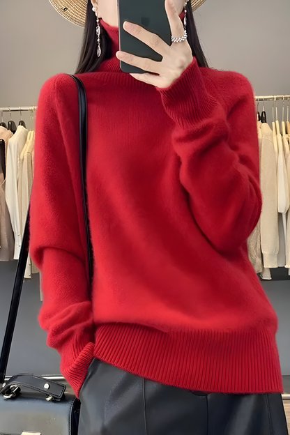 Heidi | Damen Rollkragenpullover mit Feinstrick, Coltrui-Kragen