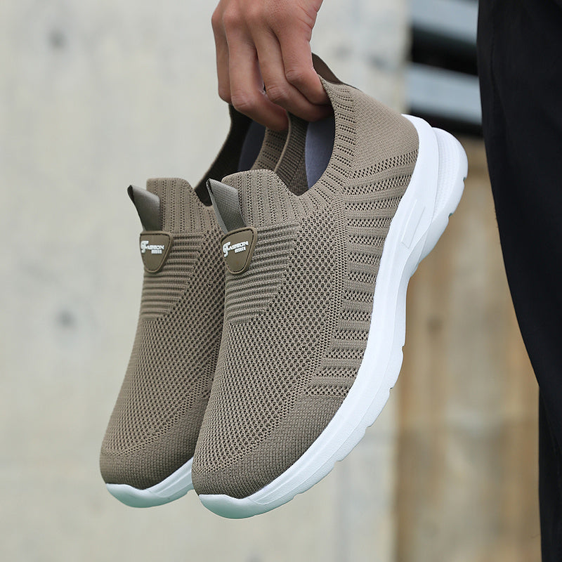 Dante | Herren Slip-On Sneaker mit atmungsaktivem Mesh, Blockabsatz
