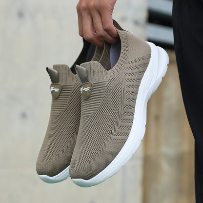 Dante | Herren Slip-On Sneaker mit atmungsaktivem Mesh, Blockabsatz