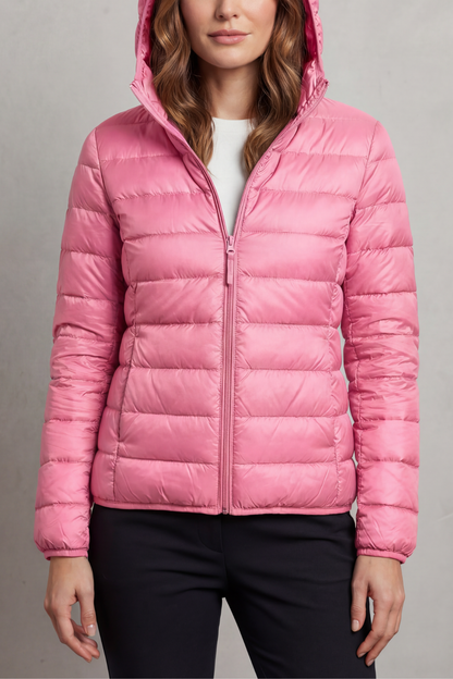 Freyana | Gesteppte Kapuzen Winterjacke Damen Leicht