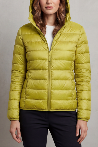 Freyana | Gesteppte Kapuzen Winterjacke Damen Leicht