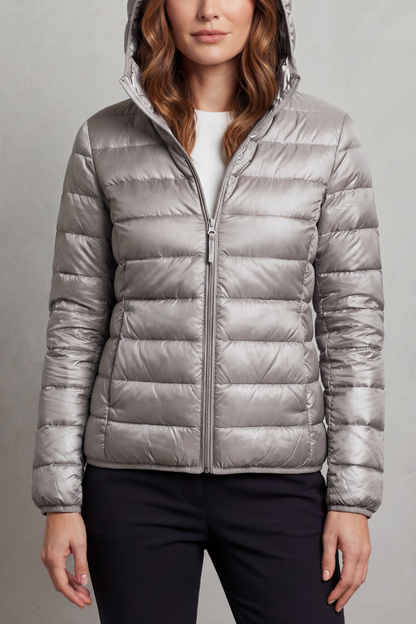 Freyana | Gesteppte Kapuzen Winterjacke Damen Leicht