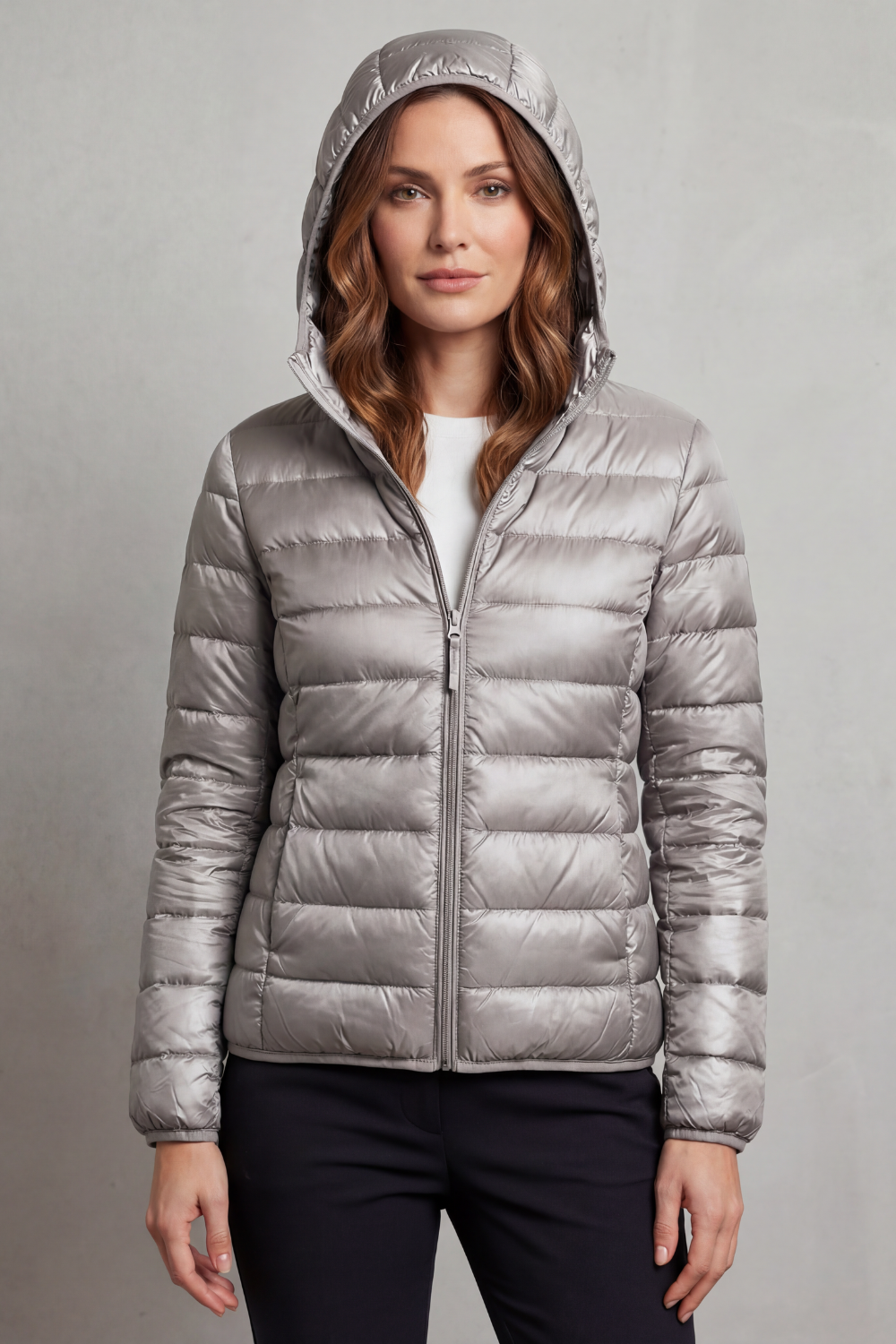 Freyana | Gesteppte Kapuzen Winterjacke Damen Leicht