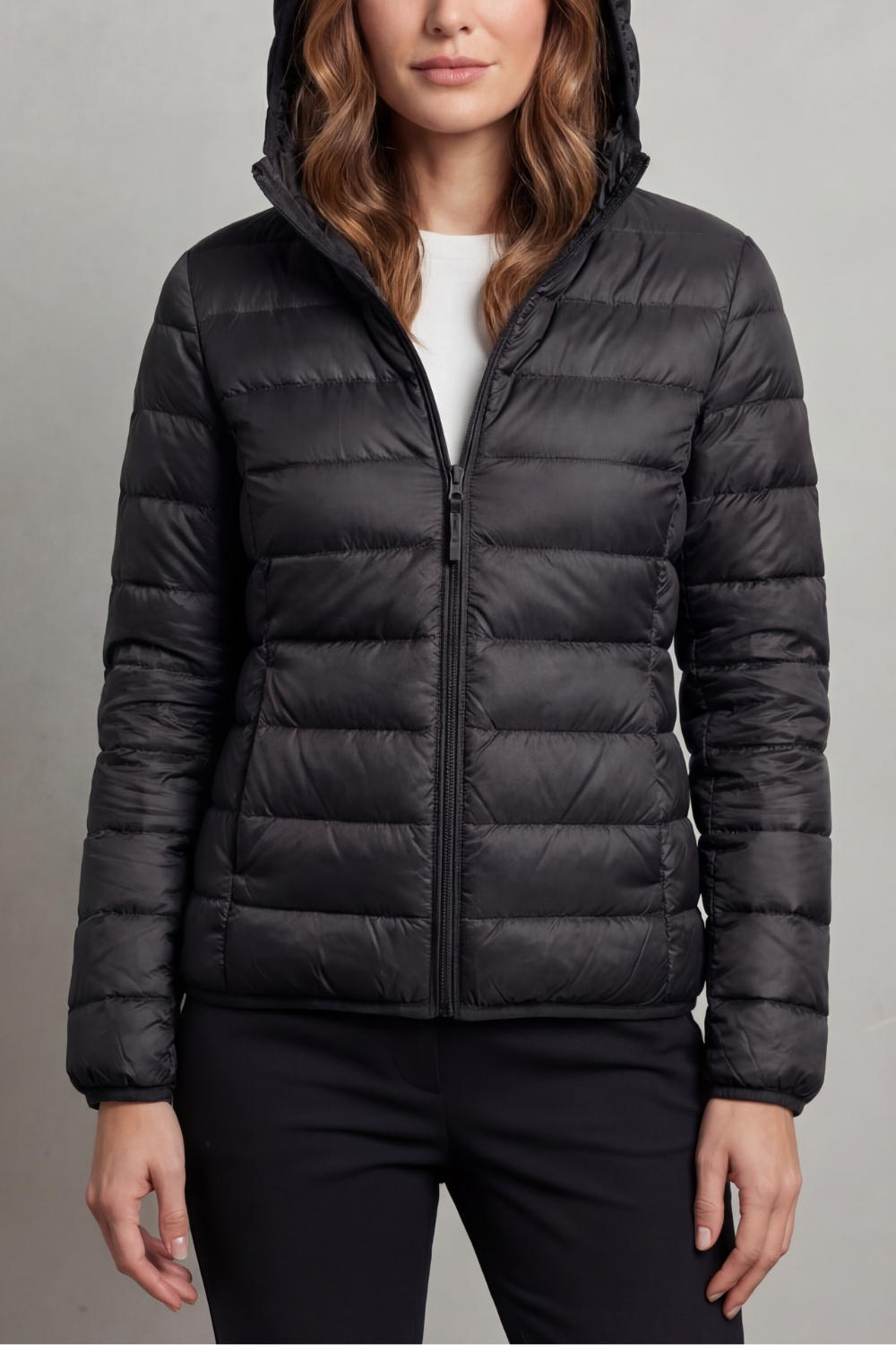 Freyana | Gesteppte Kapuzen Winterjacke Damen Leicht