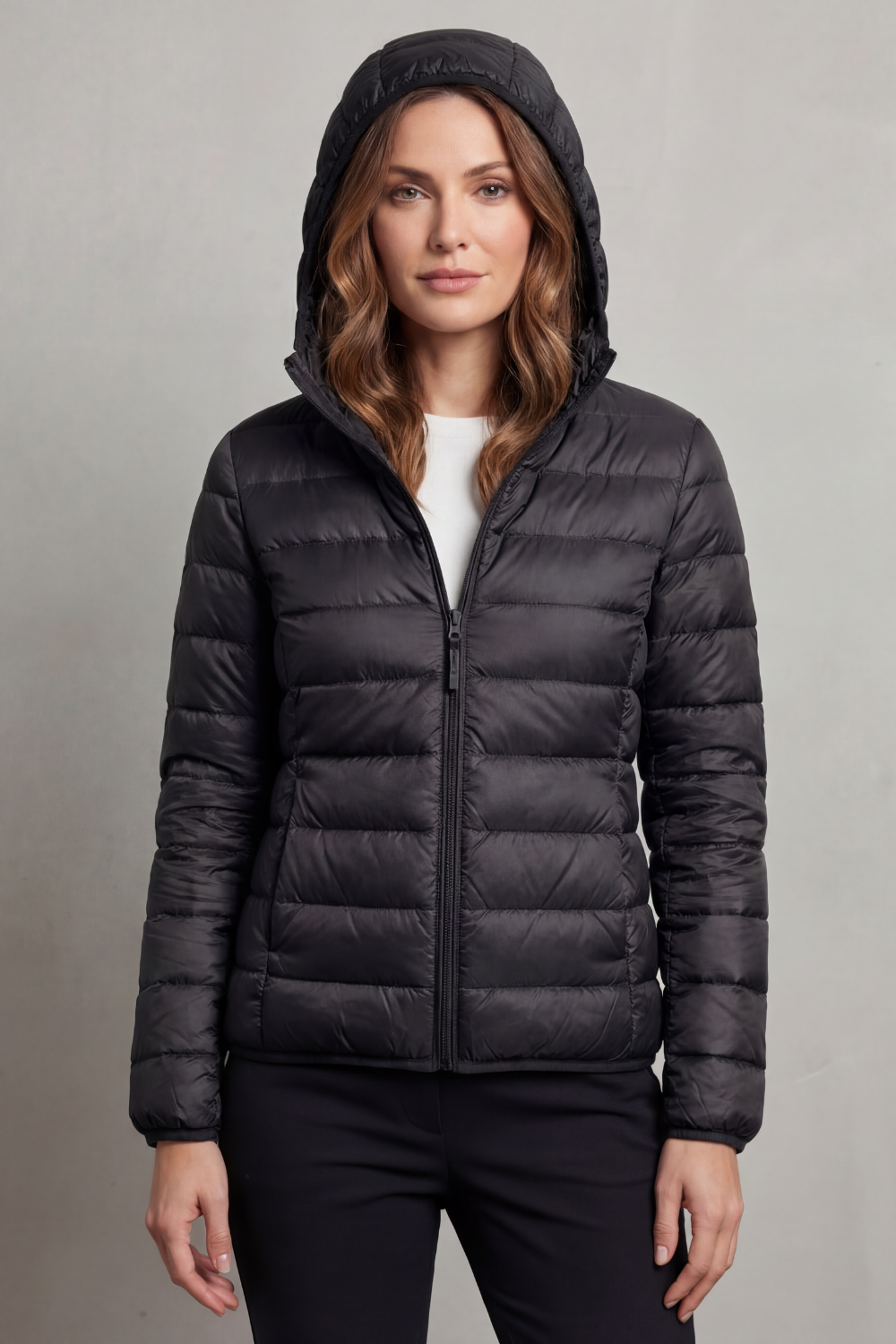Freyana | Gesteppte Kapuzen Winterjacke Damen Leicht