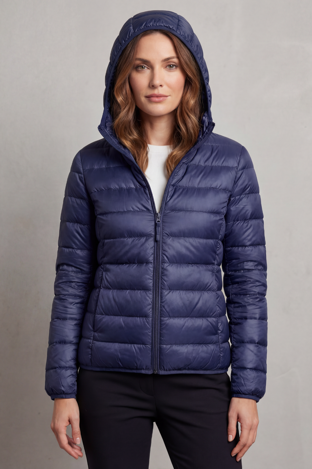 Freyana | Gesteppte Kapuzen Winterjacke Damen Leicht