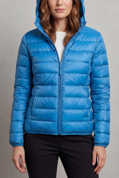 Freyana | Gesteppte Kapuzen Winterjacke Damen Leicht