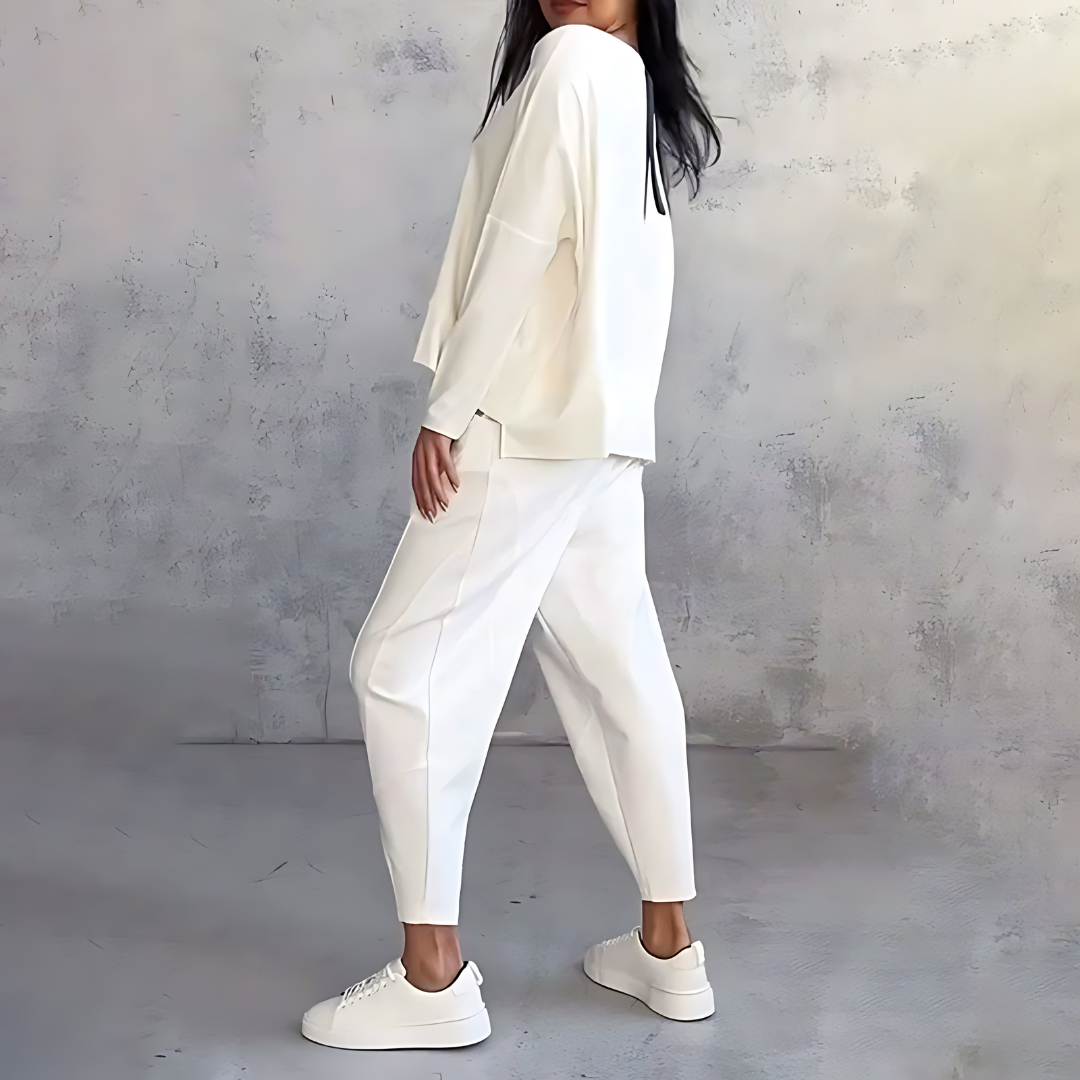 Zara | Zweiteiliges Loungewear Set mit weitem Bein für Damen