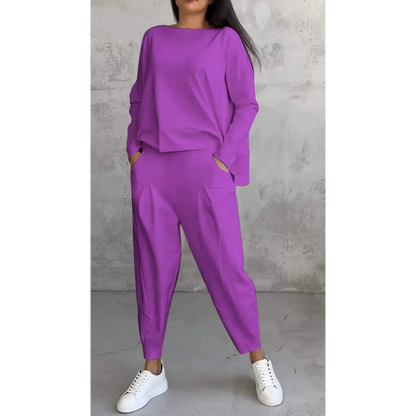 Zara | Zweiteiliges Loungewear Set mit weitem Bein für Damen