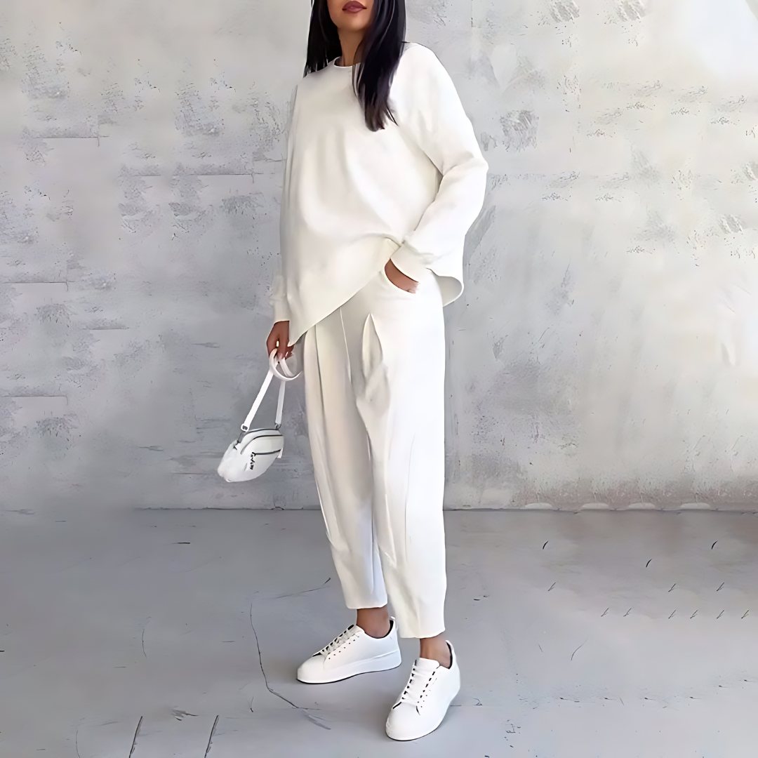 Zara | Zweiteiliges Loungewear Set mit weitem Bein für Damen