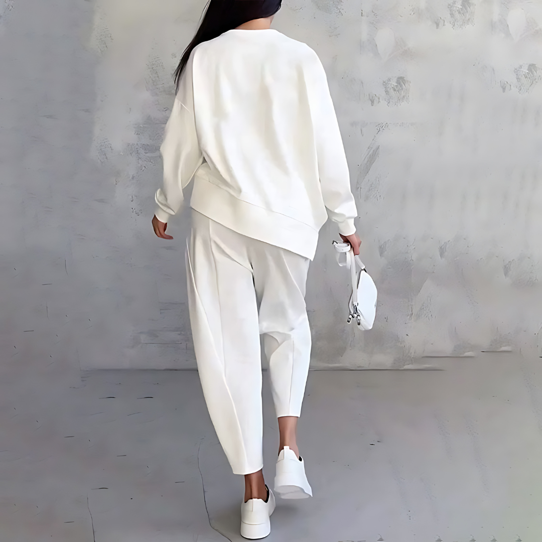 Zara | Zweiteiliges Loungewear Set mit weitem Bein für Damen