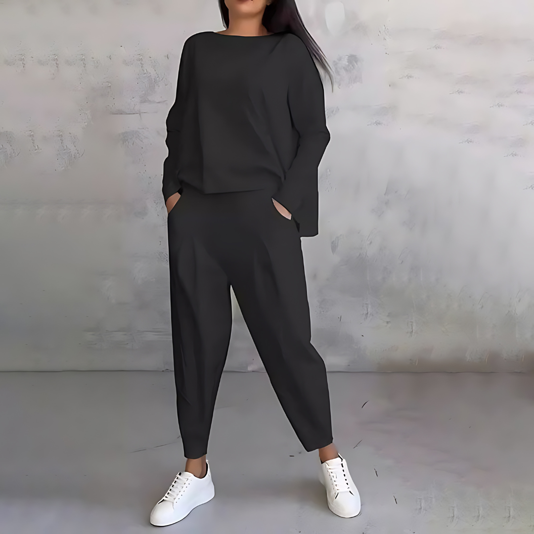Zara | Zweiteiliges Loungewear Set mit weitem Bein für Damen