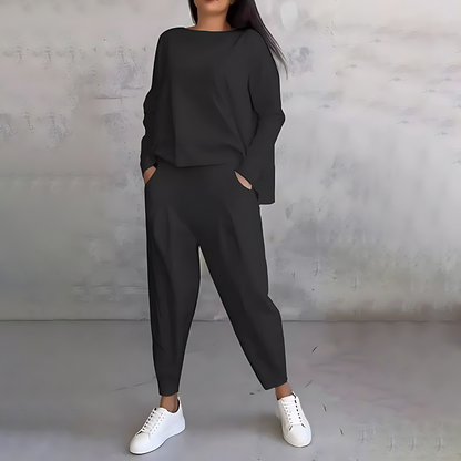 Zara | Zweiteiliges Loungewear Set mit weitem Bein für Damen