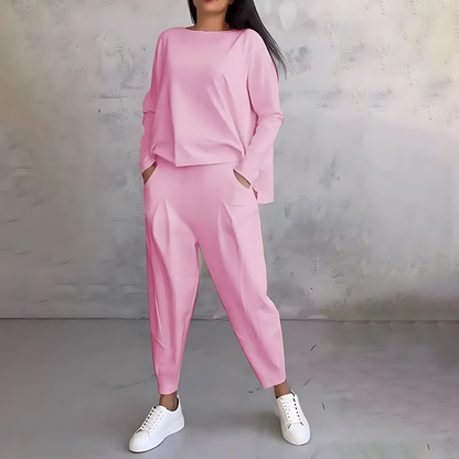 Zara | Zweiteiliges Loungewear Set mit weitem Bein für Damen
