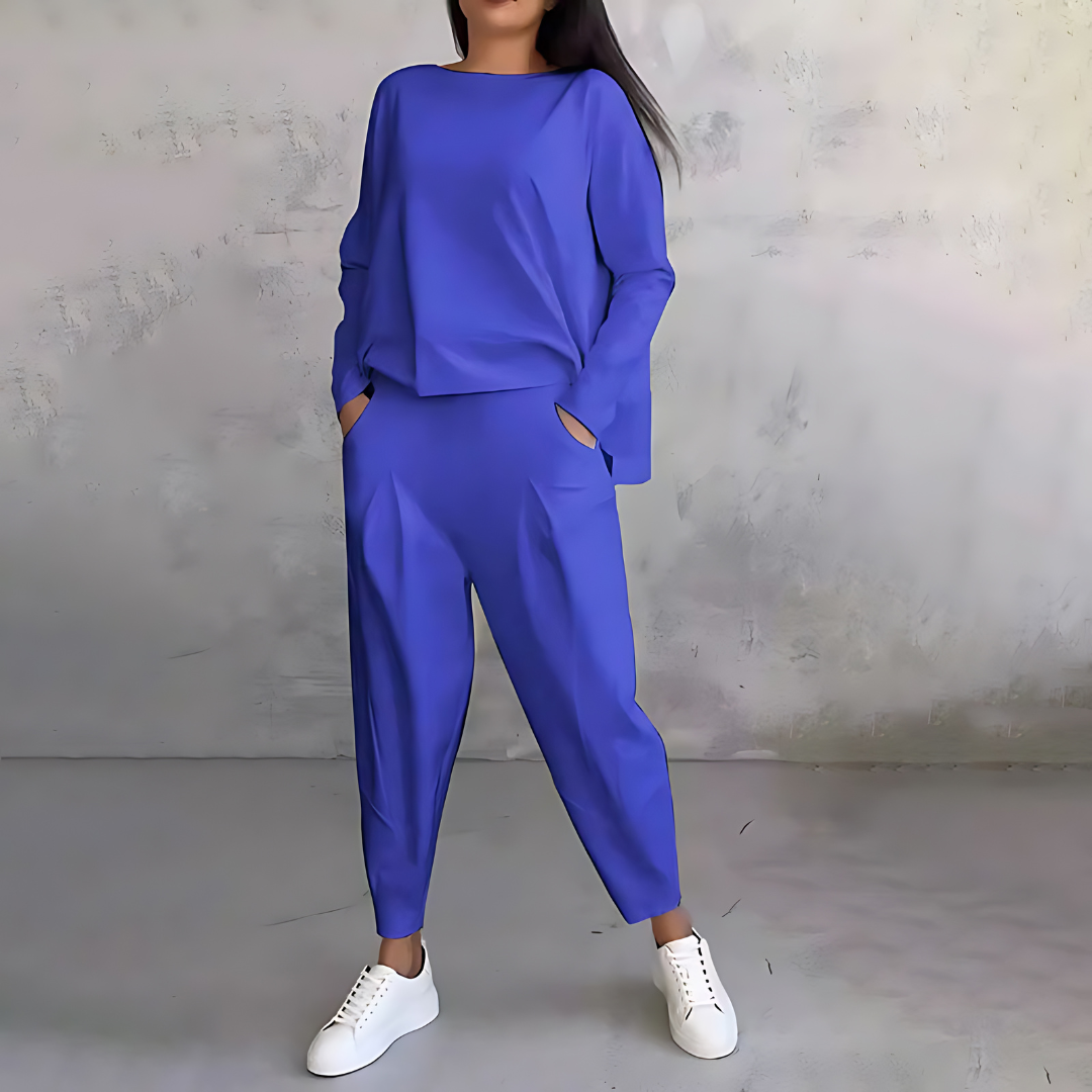 Zara | Zweiteiliges Loungewear Set mit weitem Bein für Damen