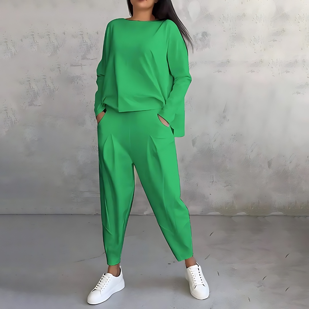 Zara | Zweiteiliges Loungewear Set mit weitem Bein für Damen
