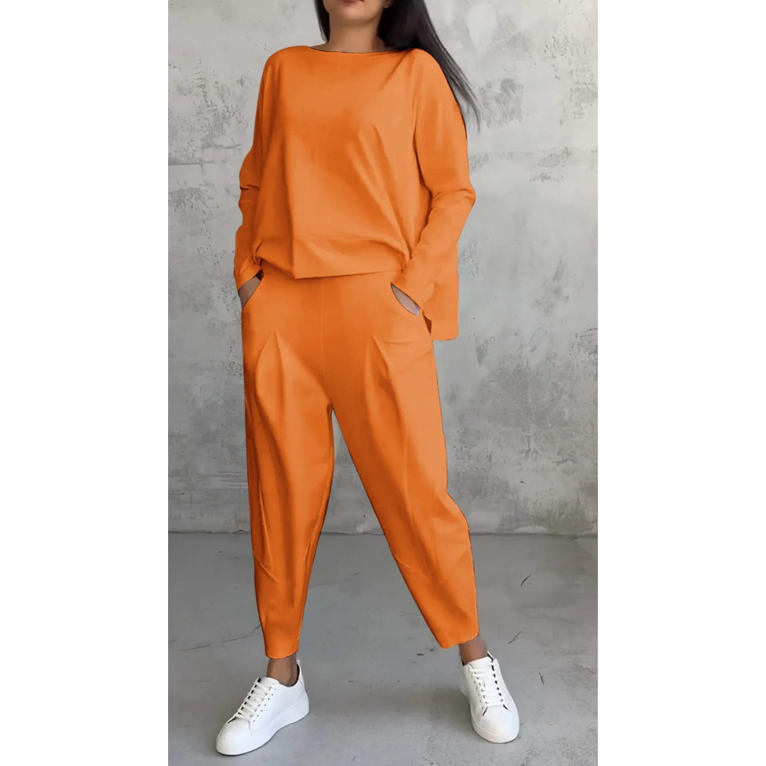 Zara | Zweiteiliges Loungewear Set mit weitem Bein für Damen