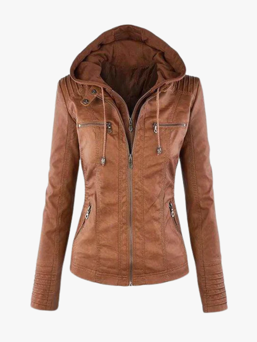 Aurora | Kapuzenjacke Damen Gefüttert Zweilagig mit Reißverschluss