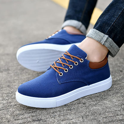 Lars Robuste Herren Sneakers mit weißer Sohle