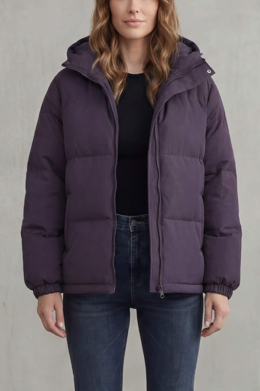 Heike | Gesteppte Kapuzenjacke mit Reißverschlusstaschen für Damen
