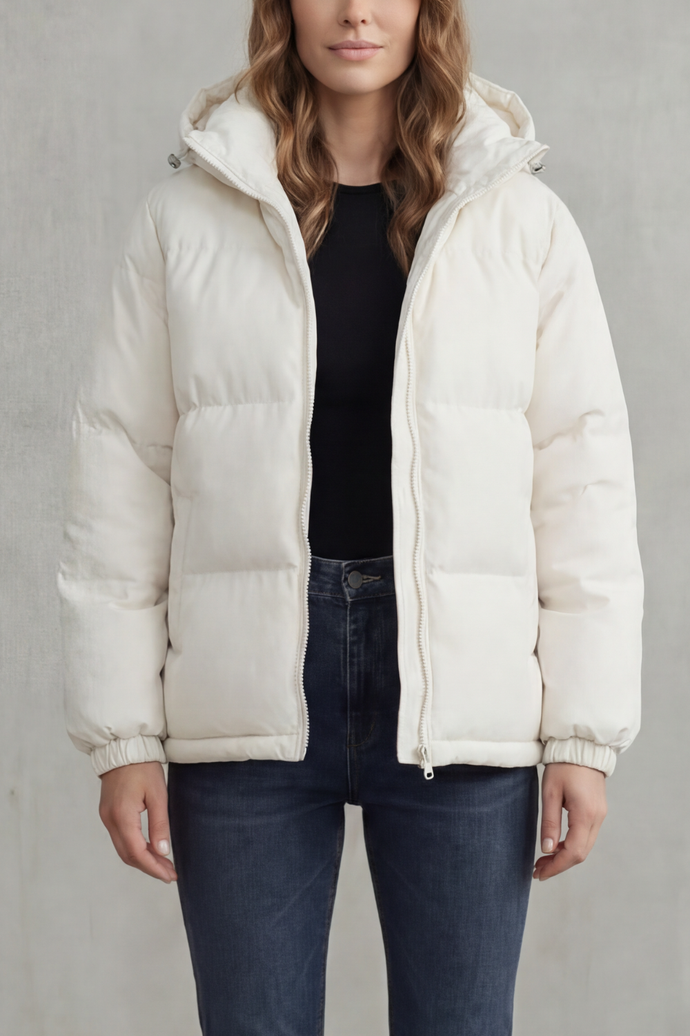 Heike | Gesteppte Kapuzenjacke mit Reißverschlusstaschen für Damen