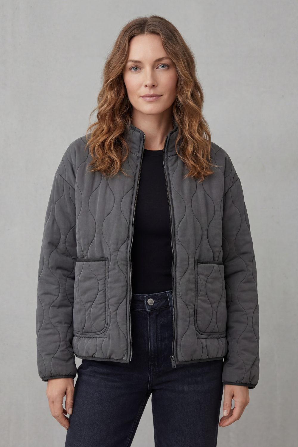 Anneliese | Pufferjacke Damen Gesteppt mit Stehkragen