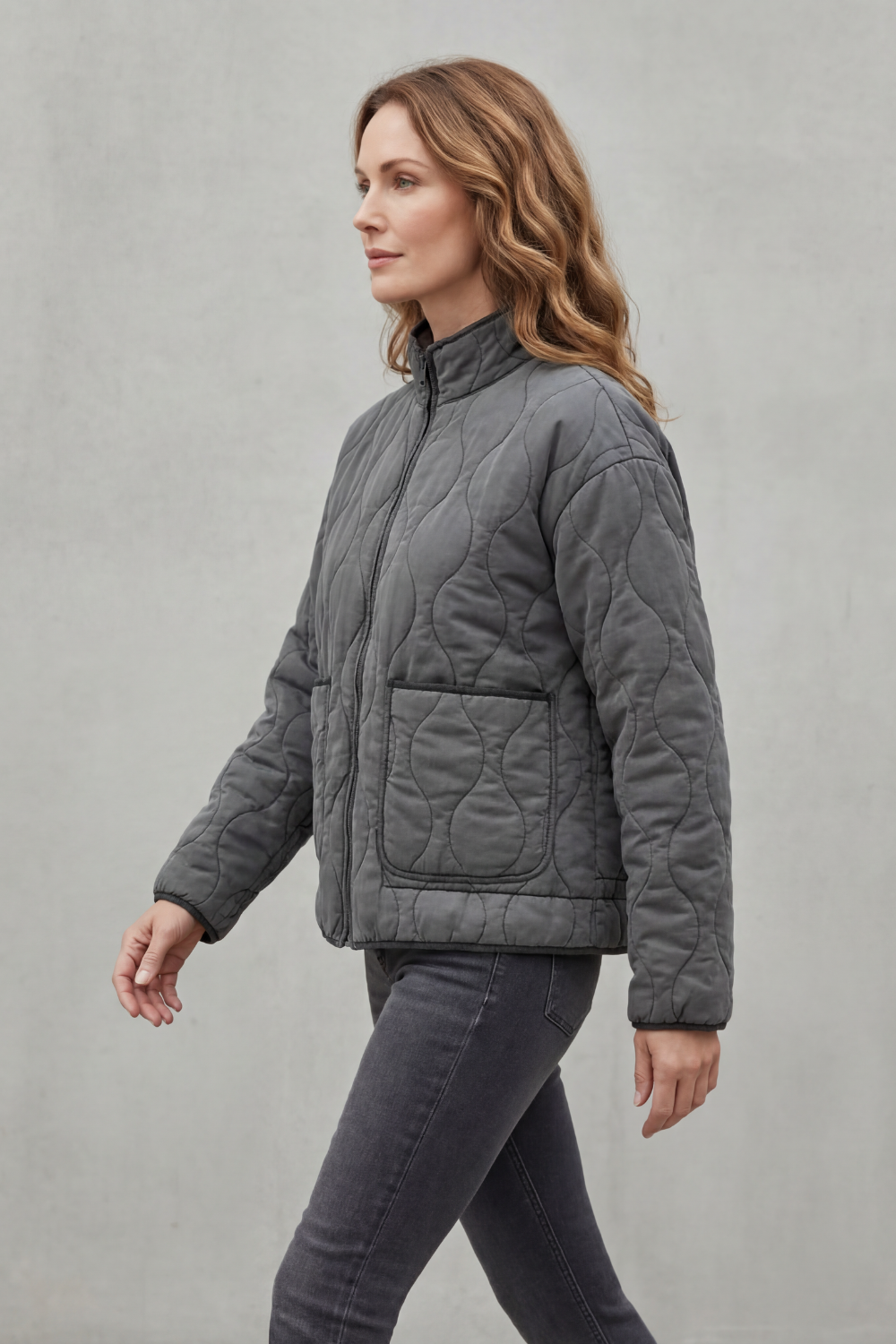Anneliese | Pufferjacke Damen Gesteppt mit Stehkragen