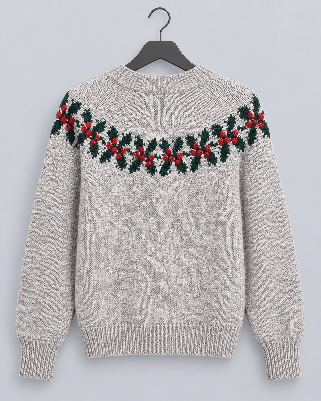 Frieda | Weihnachtspullover Damen mit Rentiermuster Rundhals