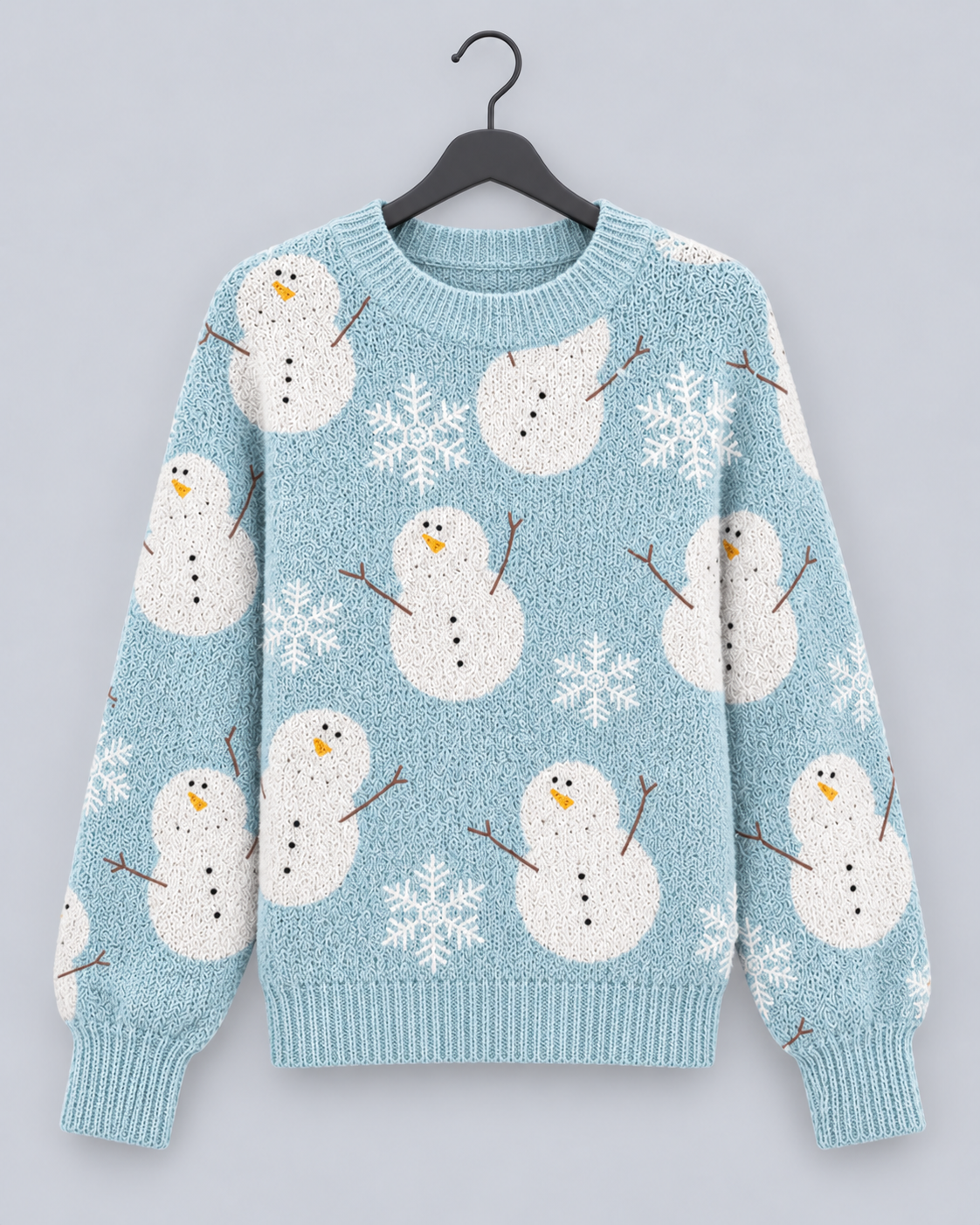 Frieda | Weihnachtspullover Damen mit Rentiermuster Rundhals
