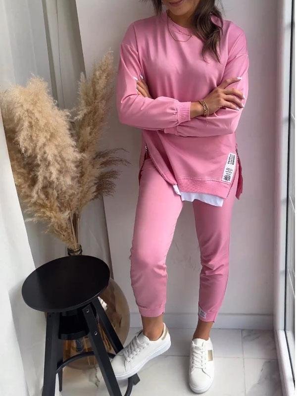 Wren Zweiteiliges Loungewear Set mit Rundhalsausschnitt für Damen