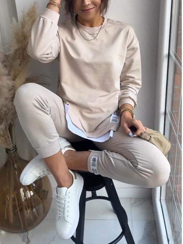 Wren Zweiteiliges Loungewear Set mit Rundhalsausschnitt für Damen