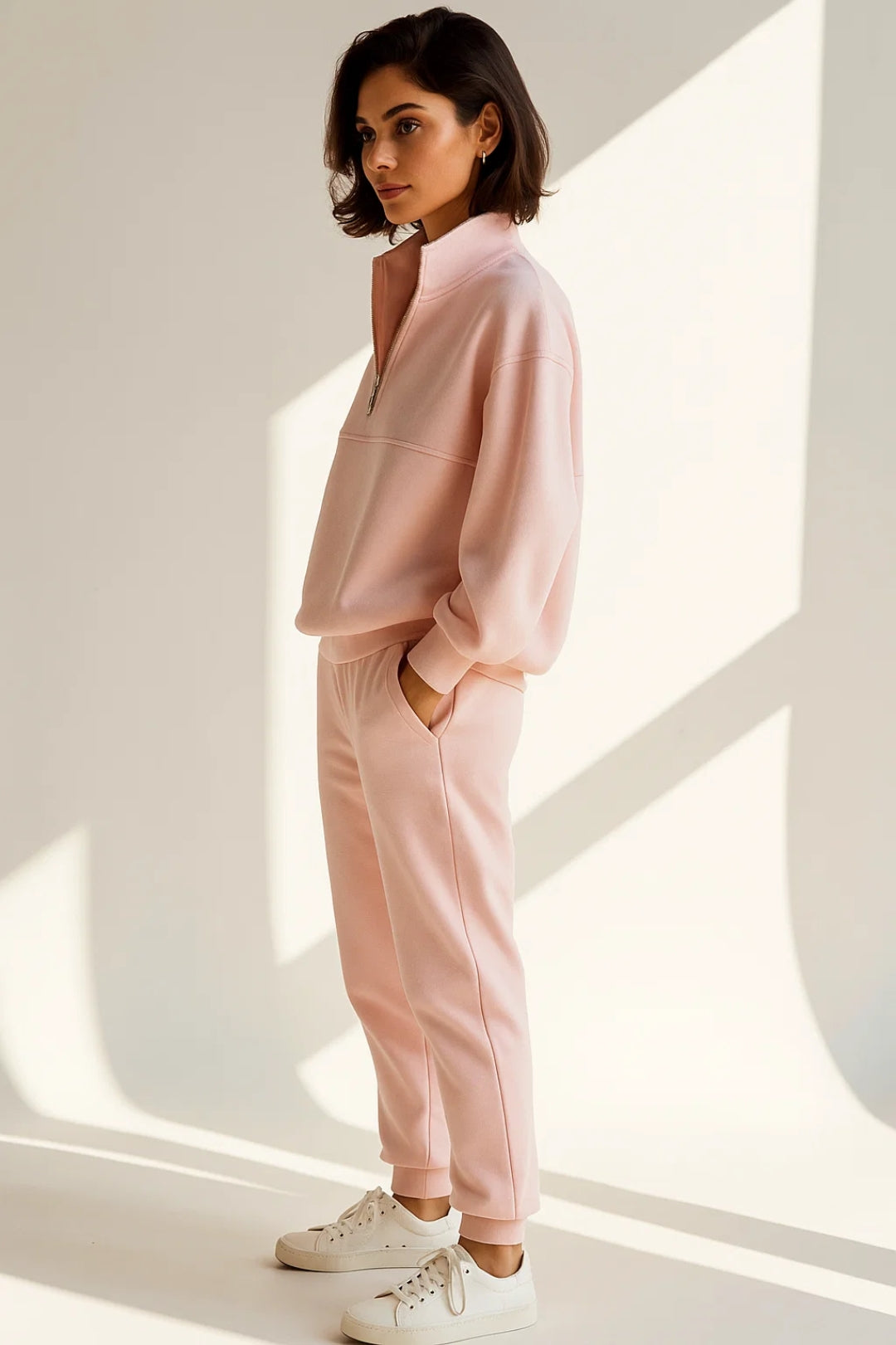 Liesbeth | Damen Zweiteiliges Loungewear Set Reißverschluss