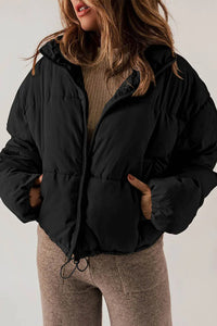 Marlyse | Winterjacke Damen Oversize Stehkragen Steppjacke kurz