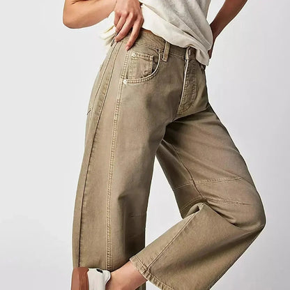 Mirthe | Jeans mit hoher Taille und weitem Bein für Damen