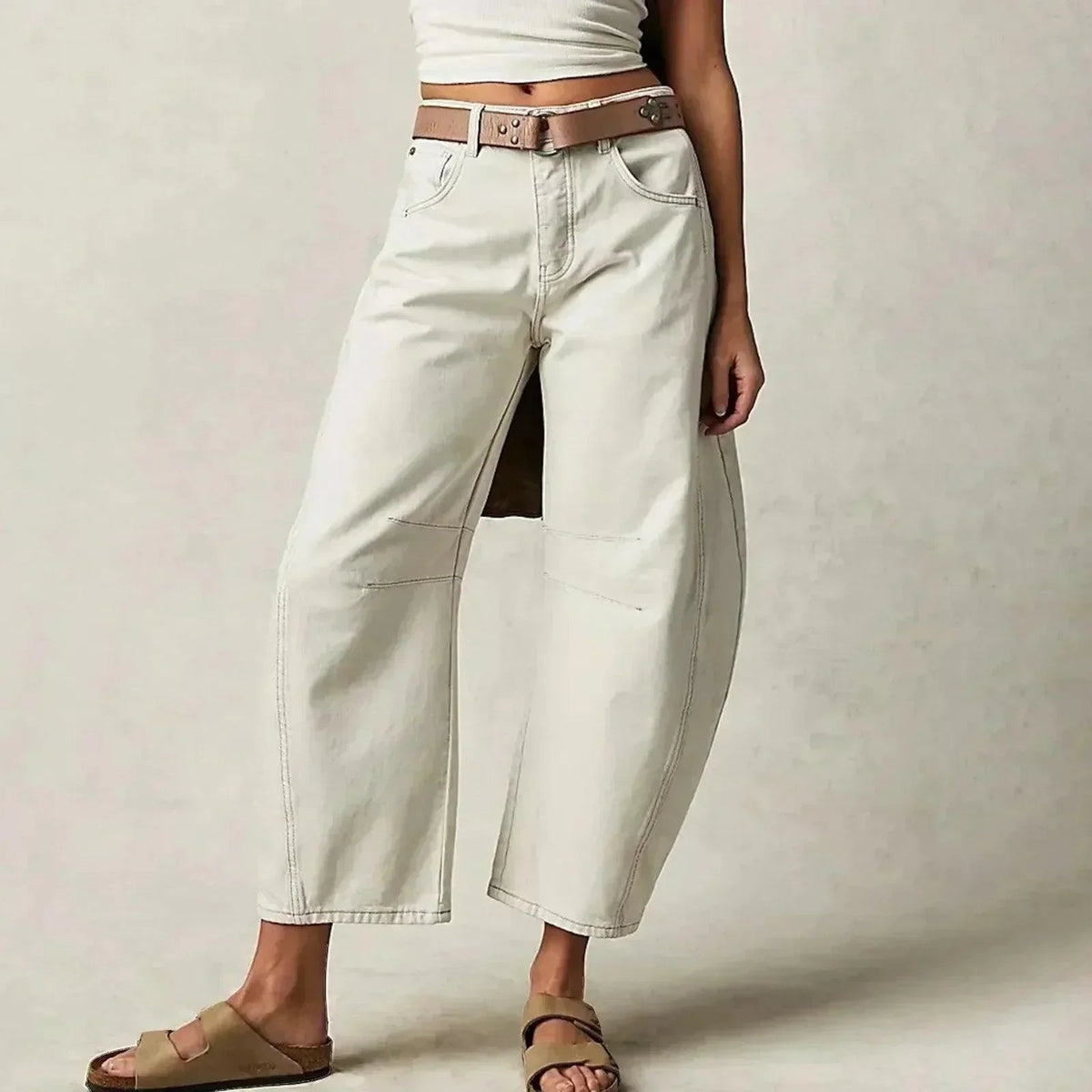 Mirthe | Jeans mit hoher Taille und weitem Bein für Damen
