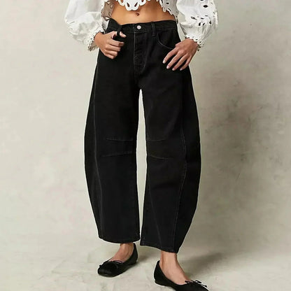 Mirthe | Jeans mit hoher Taille und weitem Bein für Damen