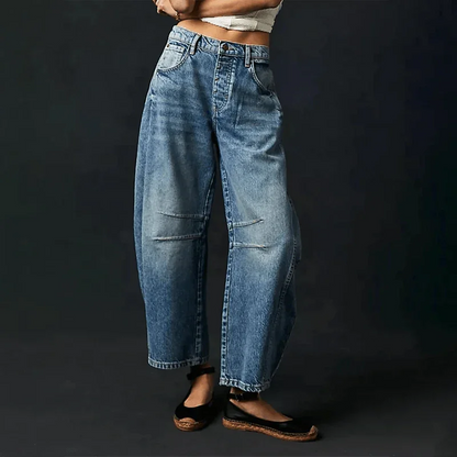 Mirthe | Jeans mit hoher Taille und weitem Bein für Damen
