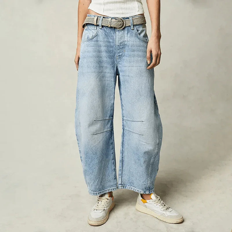 Mirthe | Jeans mit hoher Taille und weitem Bein für Damen