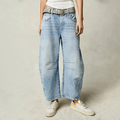 Mirthe | Jeans mit hoher Taille und weitem Bein für Damen