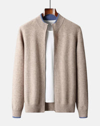 Niklas | Herren Strickjacke mit Reißverschluss und Strickkragen