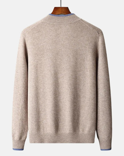 Niklas | Herren Strickjacke mit Reißverschluss und Strickkragen