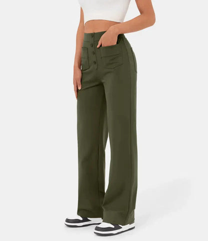Merle | Elegante Damenhose gerade mit elastischem Bund