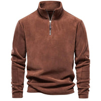 Stefan | Herren Sweatshirt mit Stehkragen und Reißverschluss