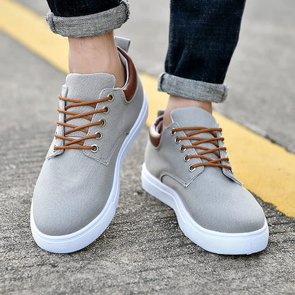 Lars Robuste Herren Sneakers mit weißer Sohle