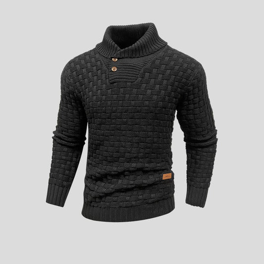 Milan | Herren Strickpullover mit Knopfleiste